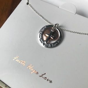 Women’s sterling silver charm necklace